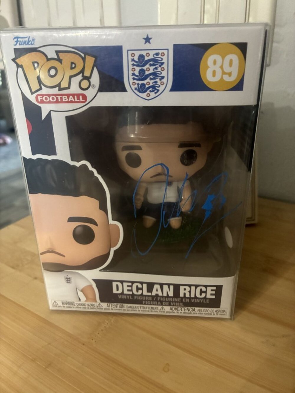 Funko Pop! Football Declan Rice #89 Signed Vinyl Figure W/ VS Autographs Authent